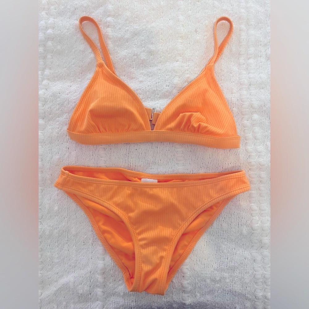 Target orange bikini top and bottom.